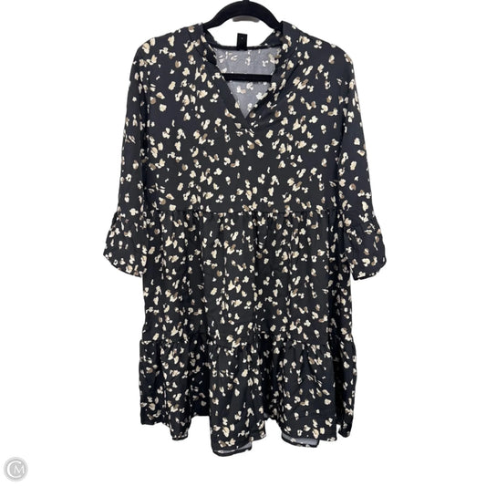 Dress Casual Short By Shein In Black & Tan, Size: Xl