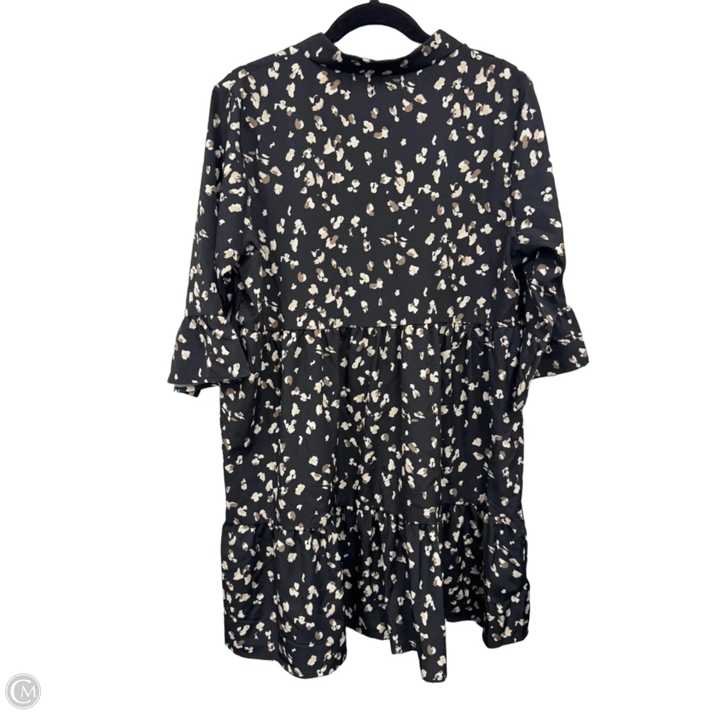Dress Casual Short By Shein In Black & Tan, Size: Xl