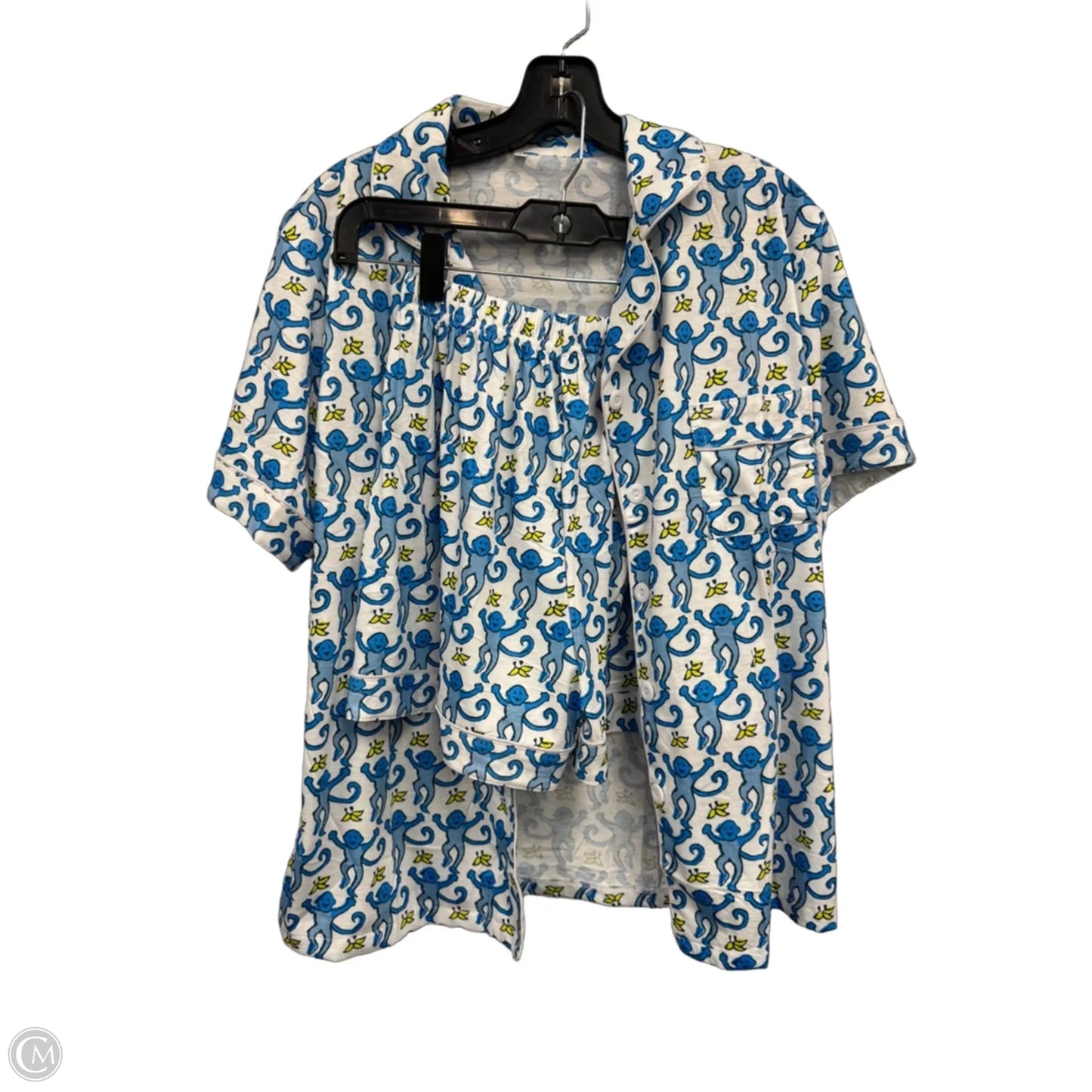Pajamas 2pc By Clothes Mentor In Blue & Yellow, Size: L