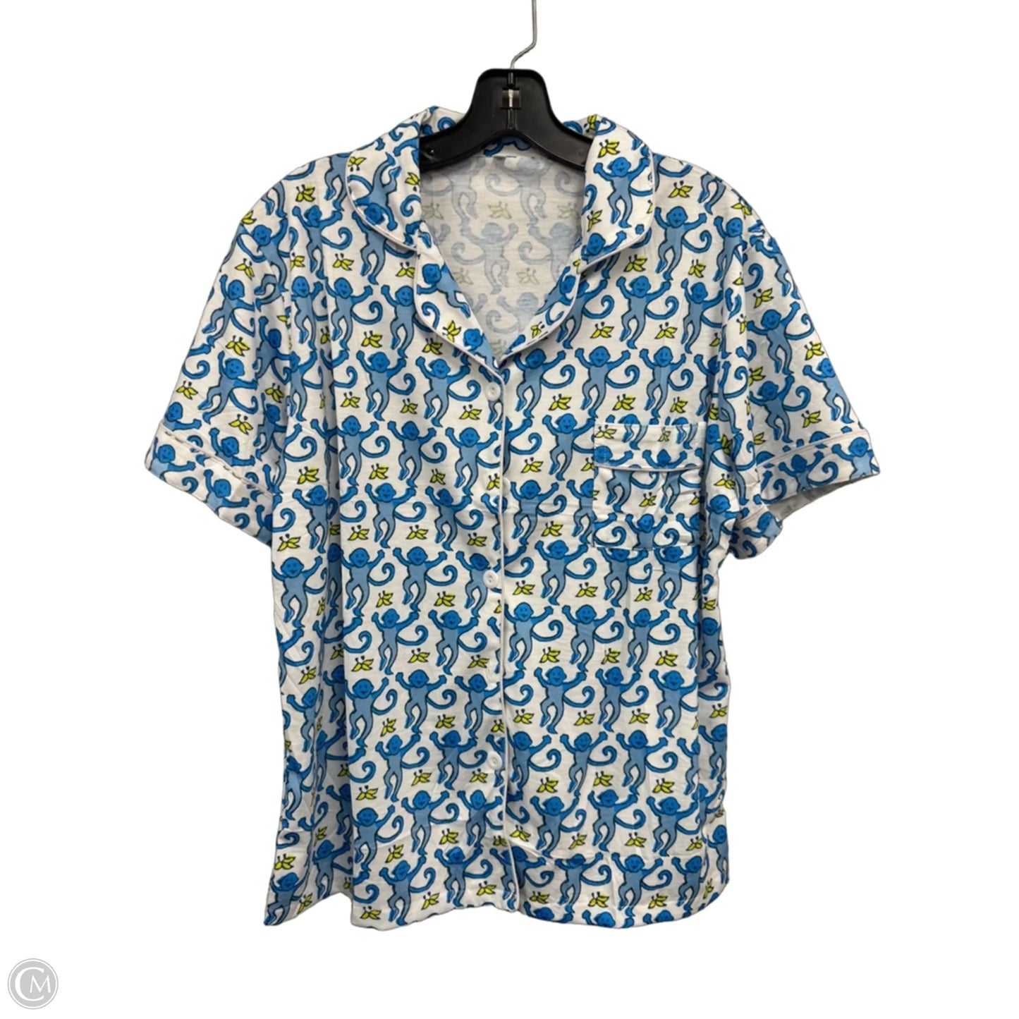 Pajamas 2pc By Clothes Mentor In Blue & Yellow, Size: L