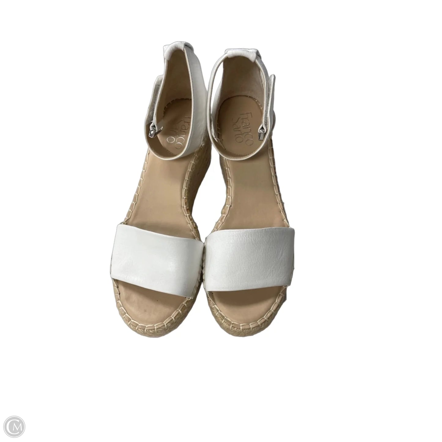 Sandals Heels Wedge By Franco Sarto In White, Size: 8