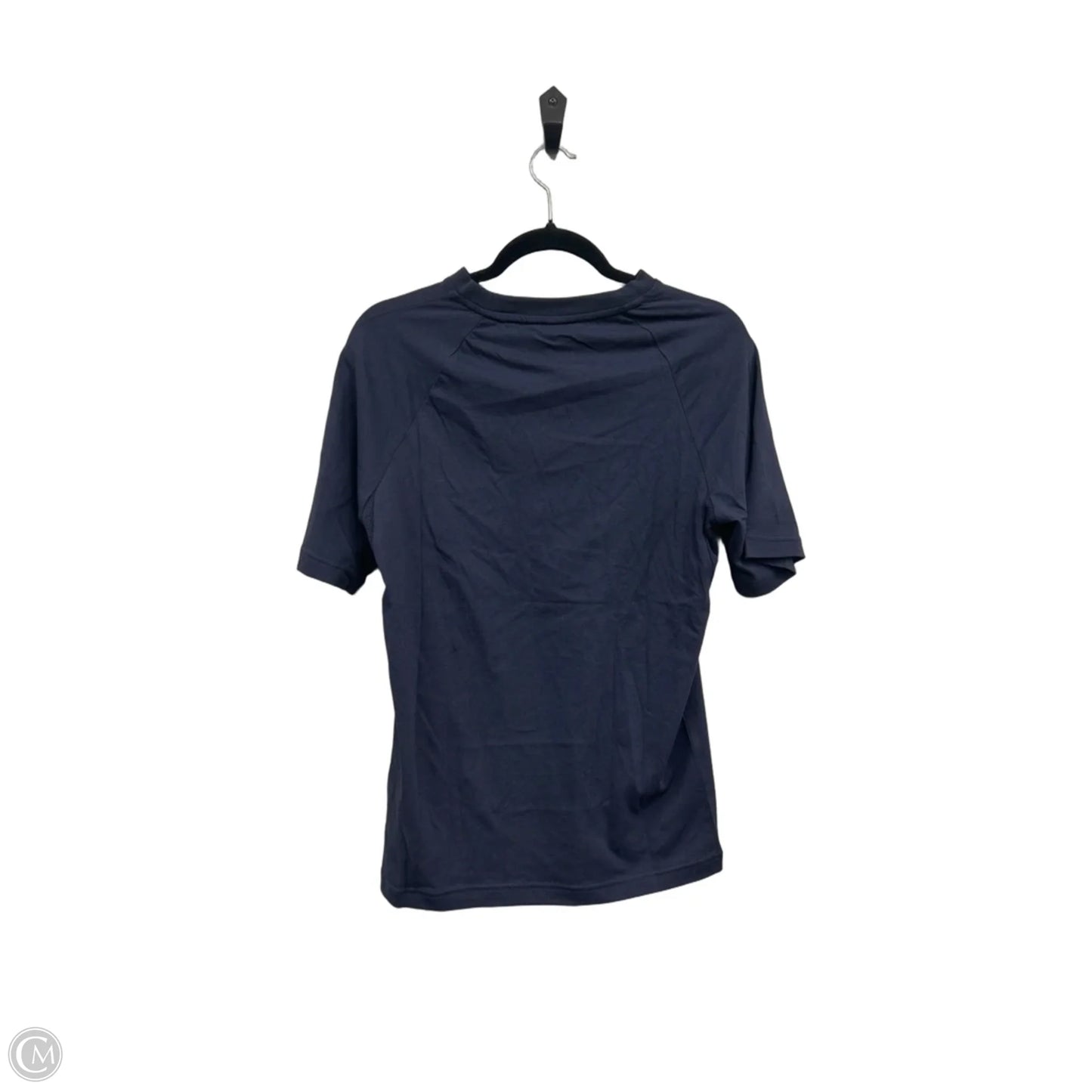 Athletic Top Short Sleeve By Adidas In Blue, Size: S
