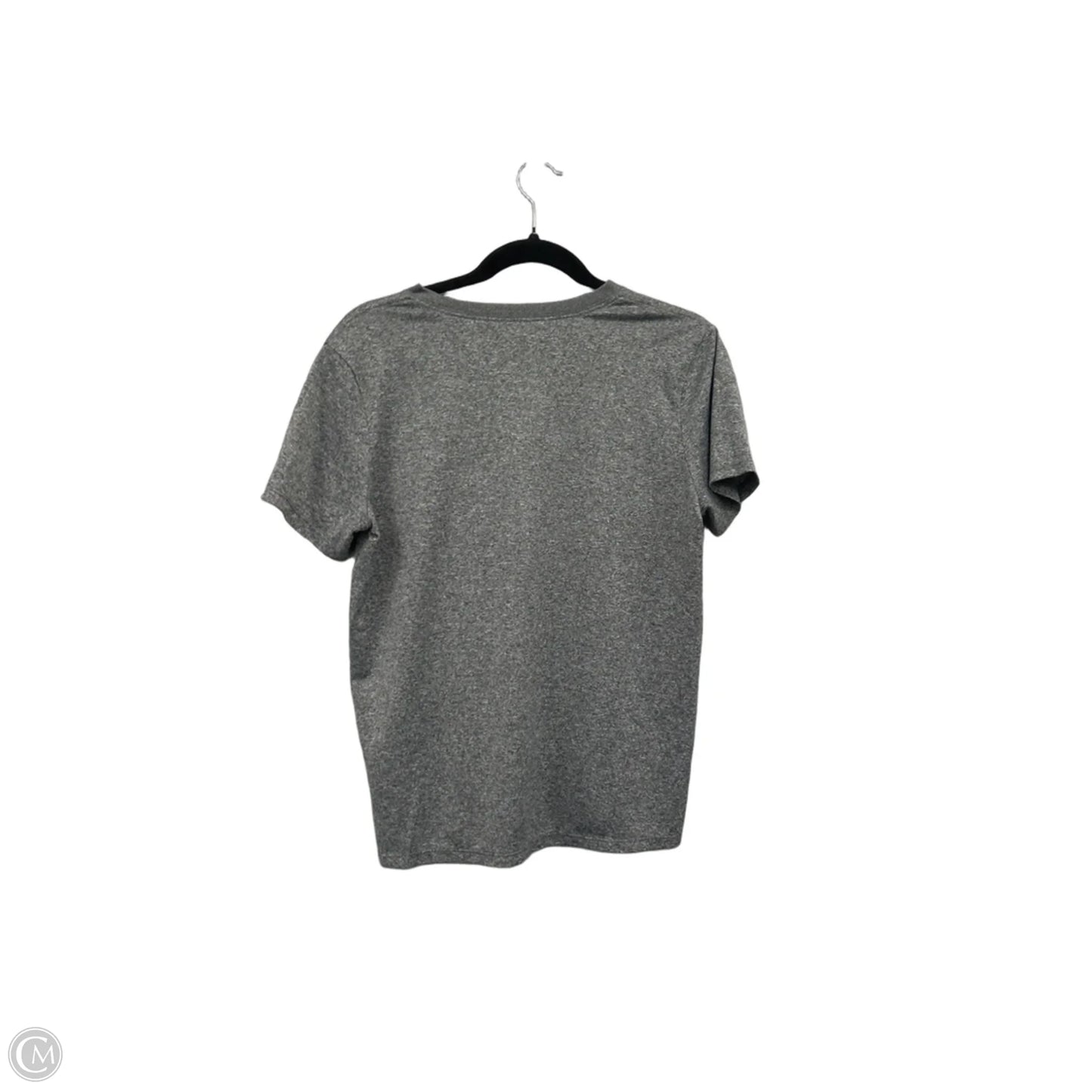 Athletic Top Short Sleeve By Nike Apparel In Grey, Size: L