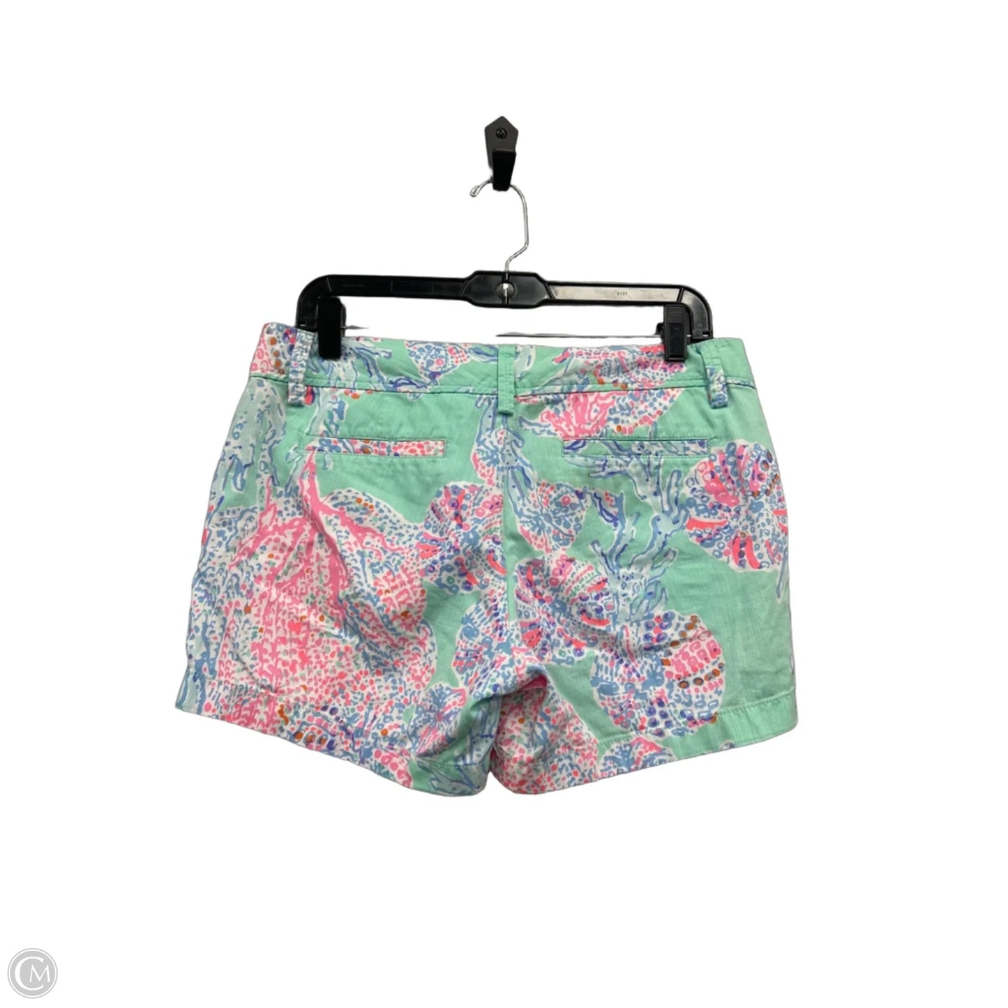 Shorts Designer By Lilly Pulitzer In Green & Pink, Size: 8