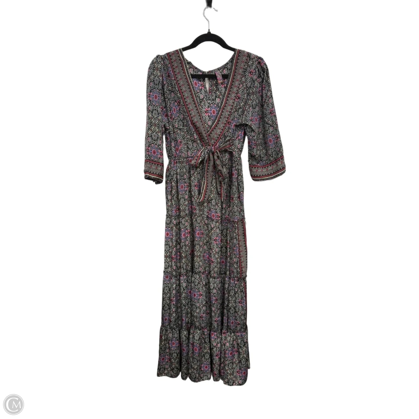 Dress Casual Maxi By Clothes Mentor In Black & Red, Size: L
