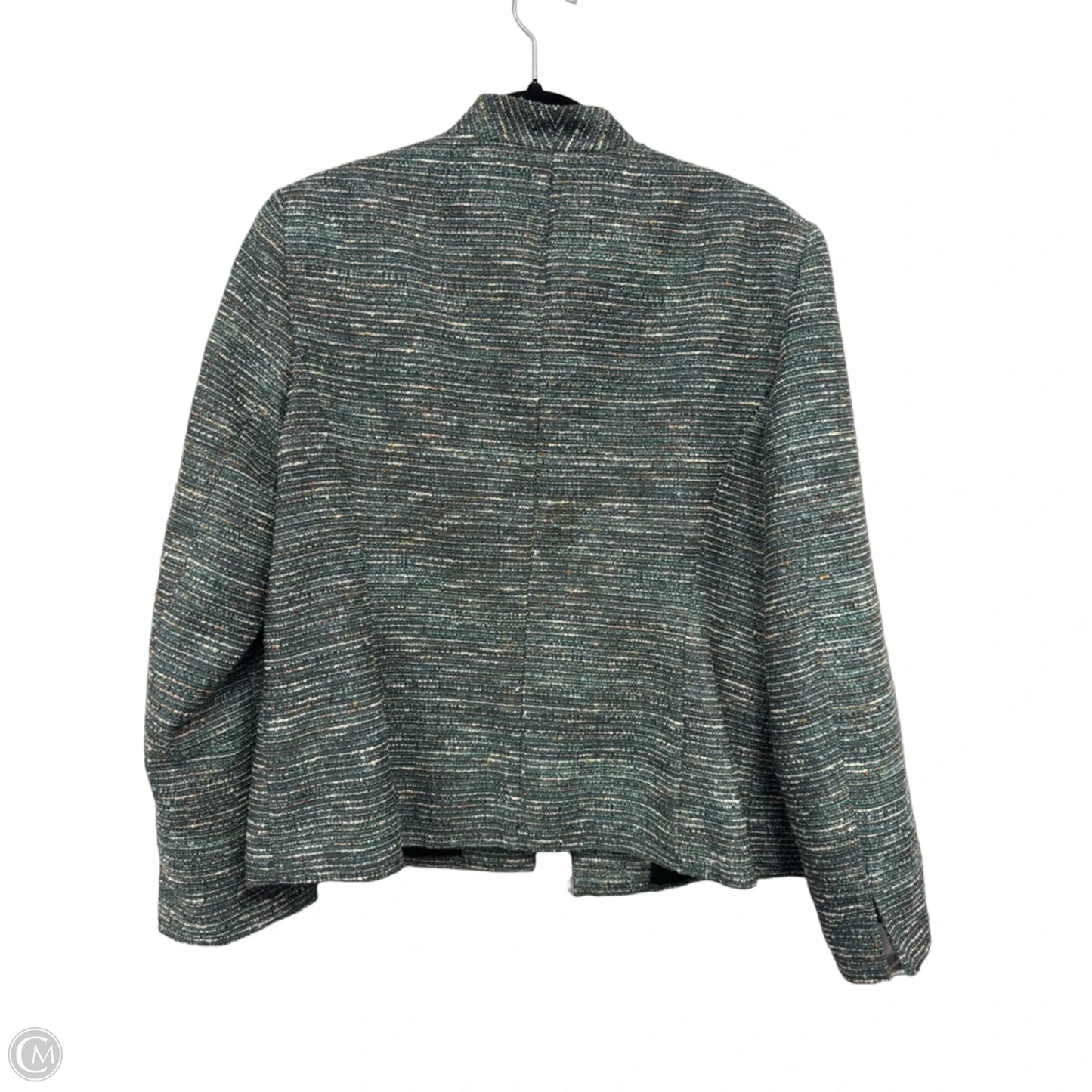 Blazer By Kasper In Green & Tan, Size: 16