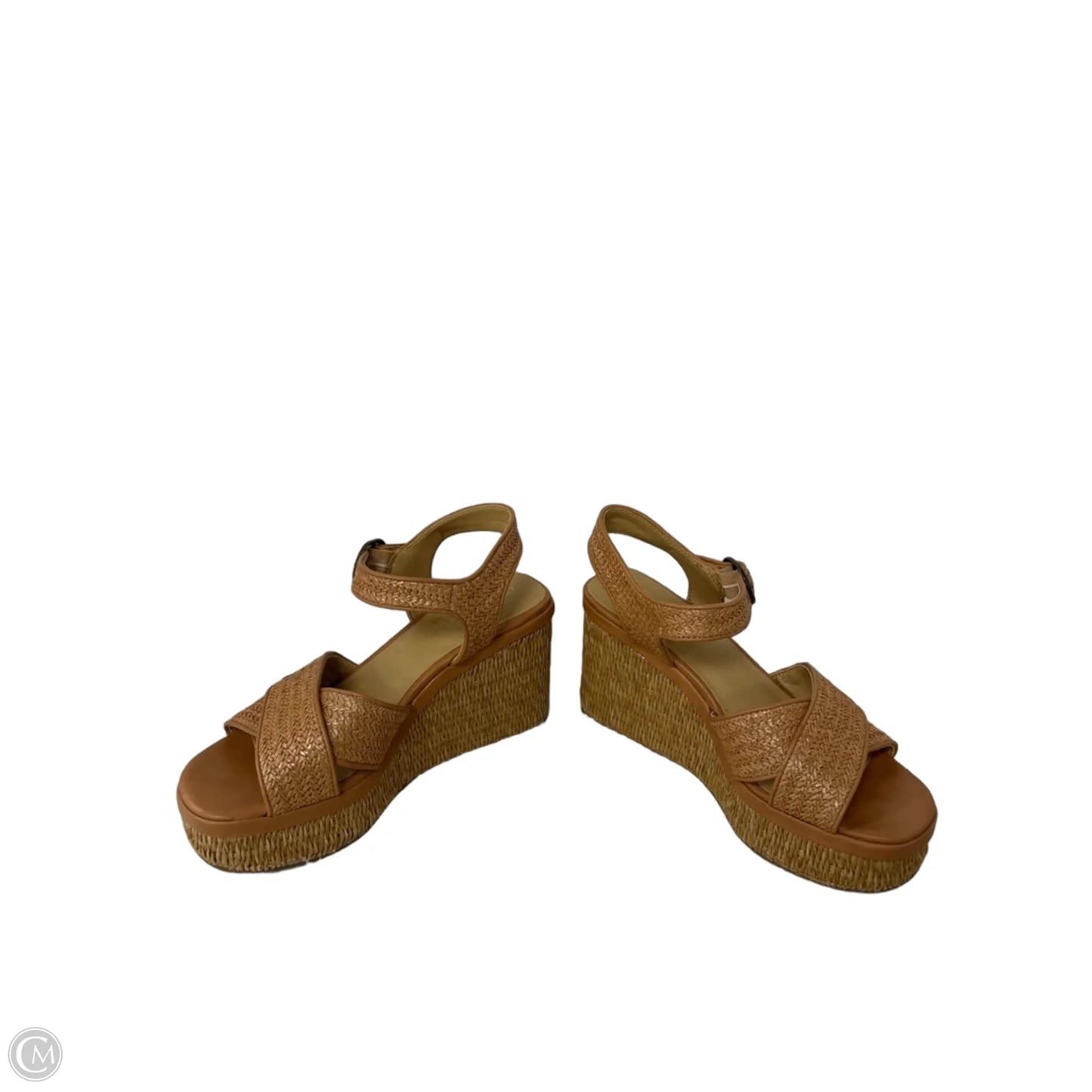 Sandals Heels Wedge By Crown Vintage In Copper, Size: 8.5