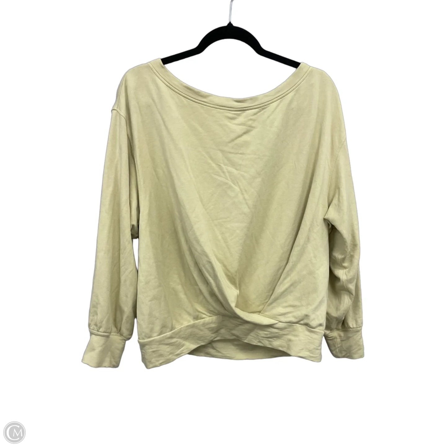 Athletic Sweatshirt Crewneck By Lululemon In Yellow, Size: 8