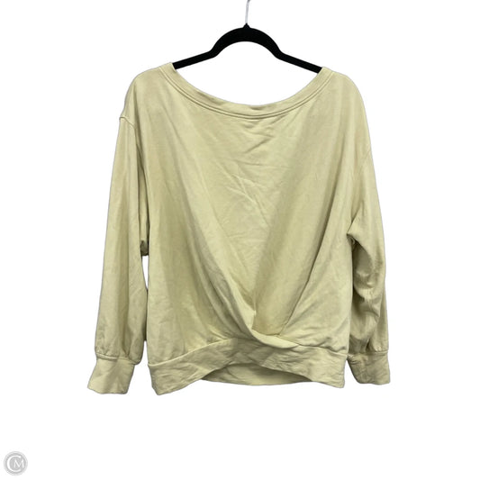 Athletic Sweatshirt Crewneck By Lululemon In Yellow, Size: 8
