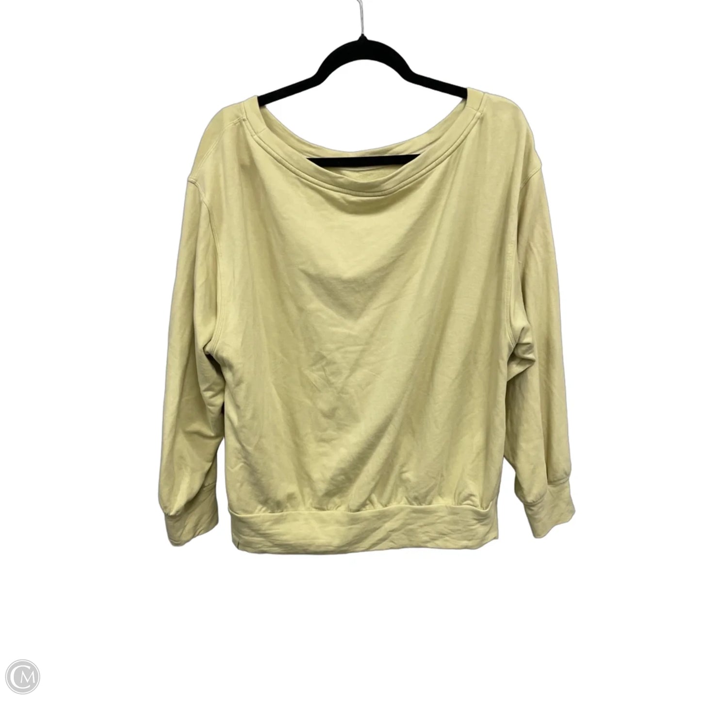 Athletic Sweatshirt Crewneck By Lululemon In Yellow, Size: 8