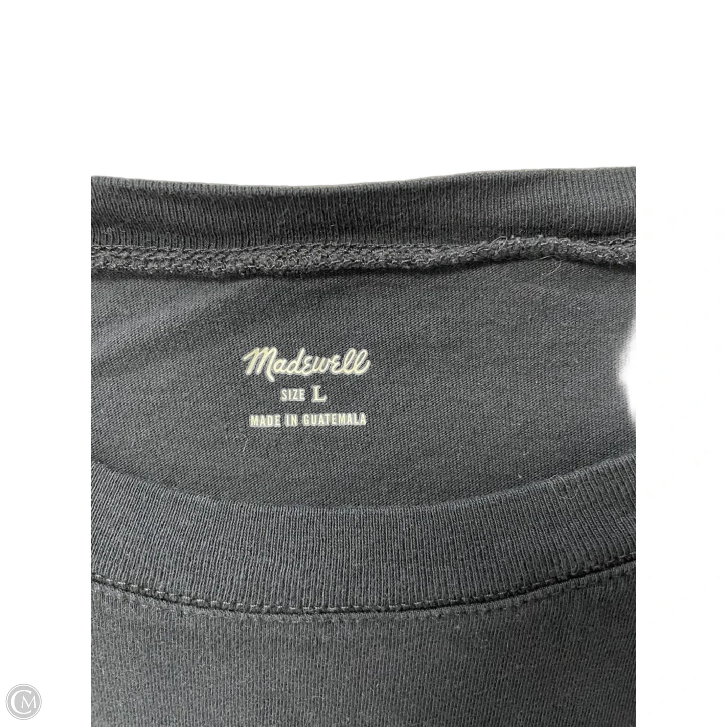 Top Short Sleeve Basic By Madewell In Black, Size: L