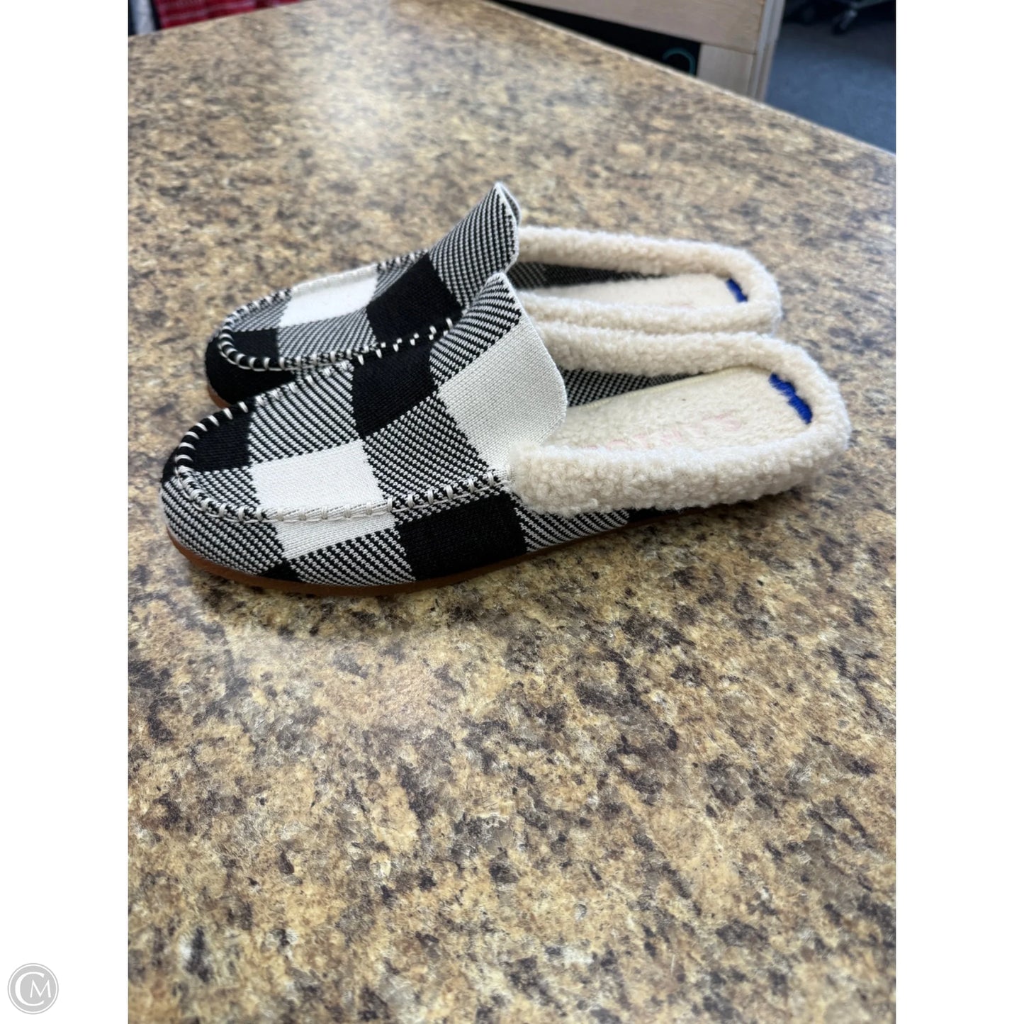 Slippers By Rothys In Black & White, Size: 9