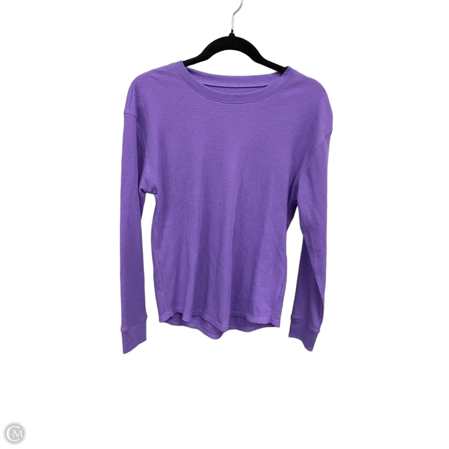 Top Long Sleeve Basic By Time And Tru In Purple, Size: M