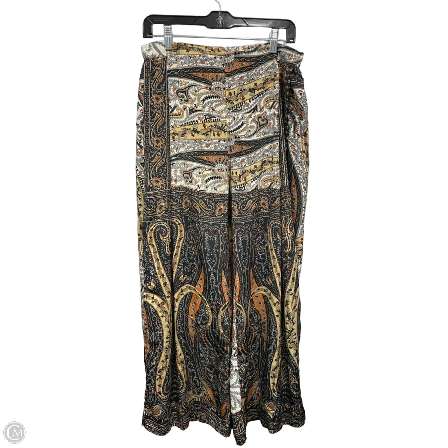 Pants Wide Leg By Earthbound In Black & Tan, Size: M