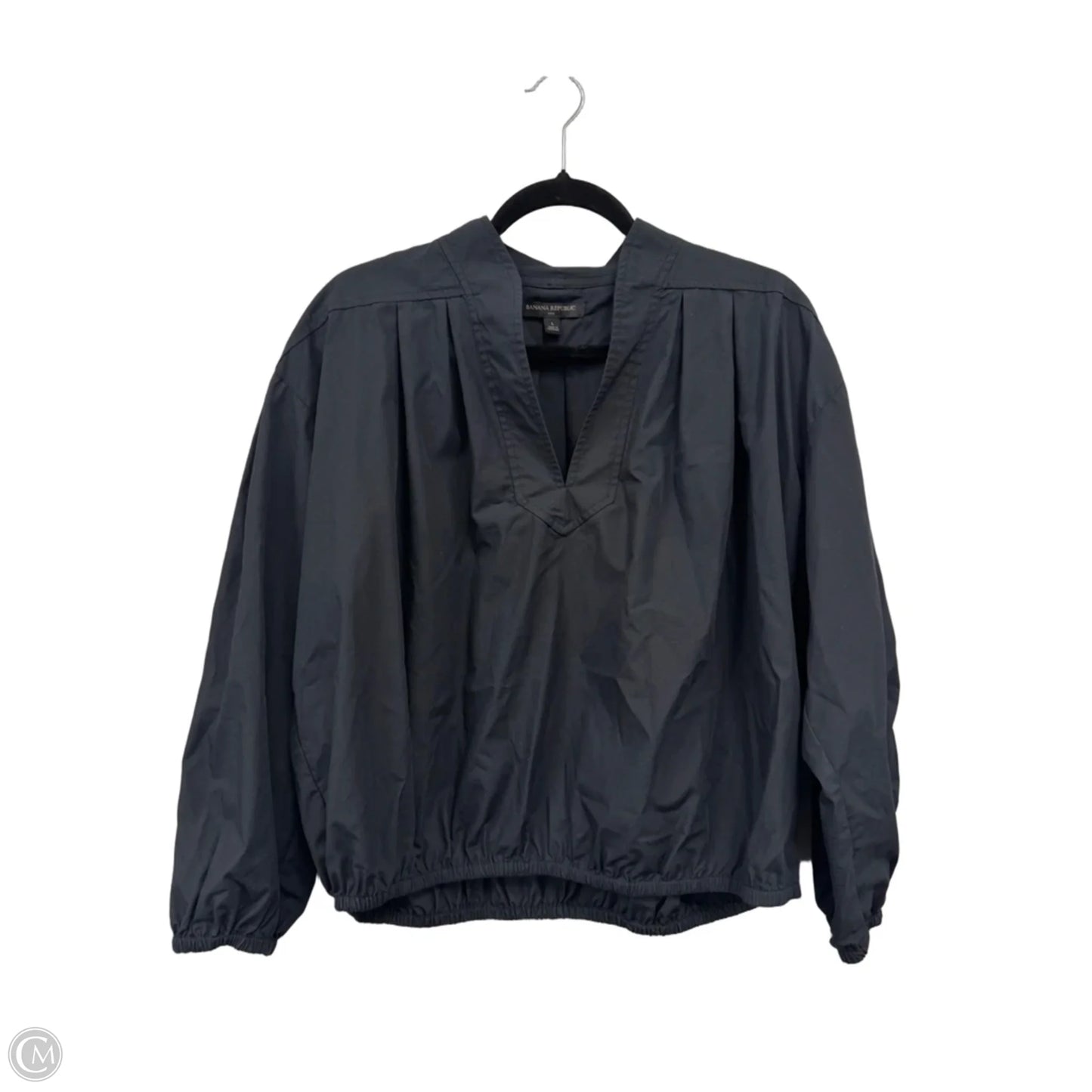 Top Long Sleeve By Banana Republic In Black, Size: L