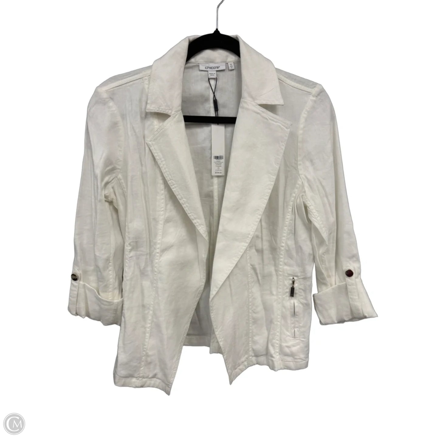 Jacket Other By Chicos In Cream, Size: 4