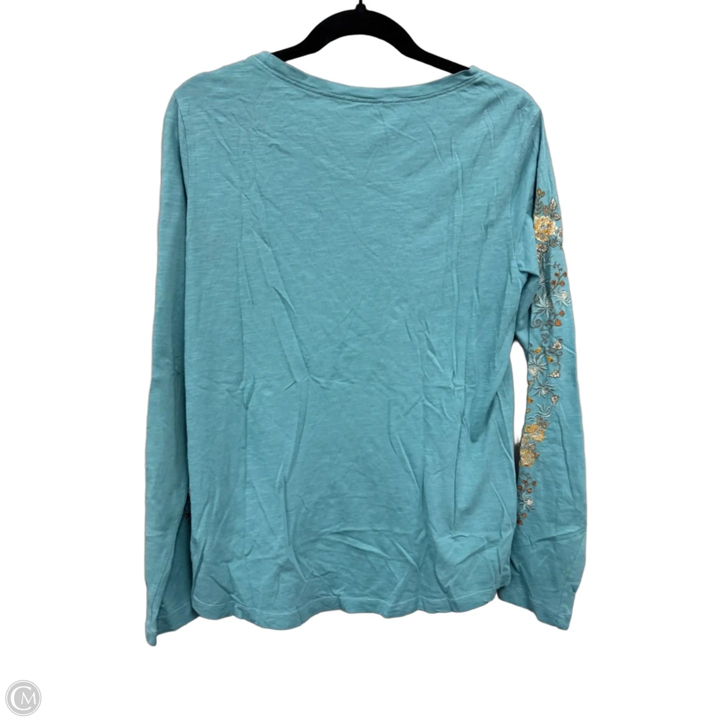 Top Long Sleeve By Sundance In Blue & Orange, Size: M