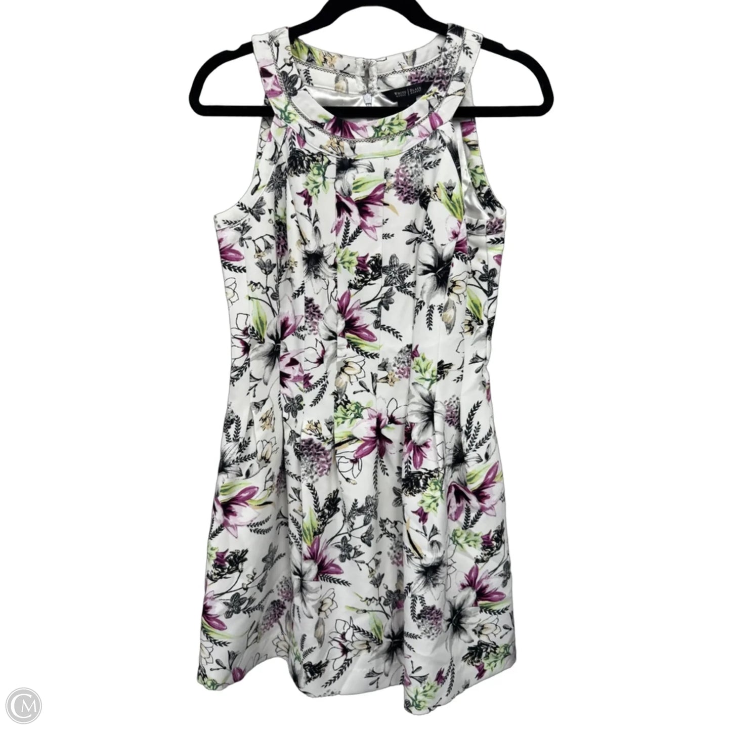 Dress Casual Short By White House Black Market In Green & Purple, Size: 6