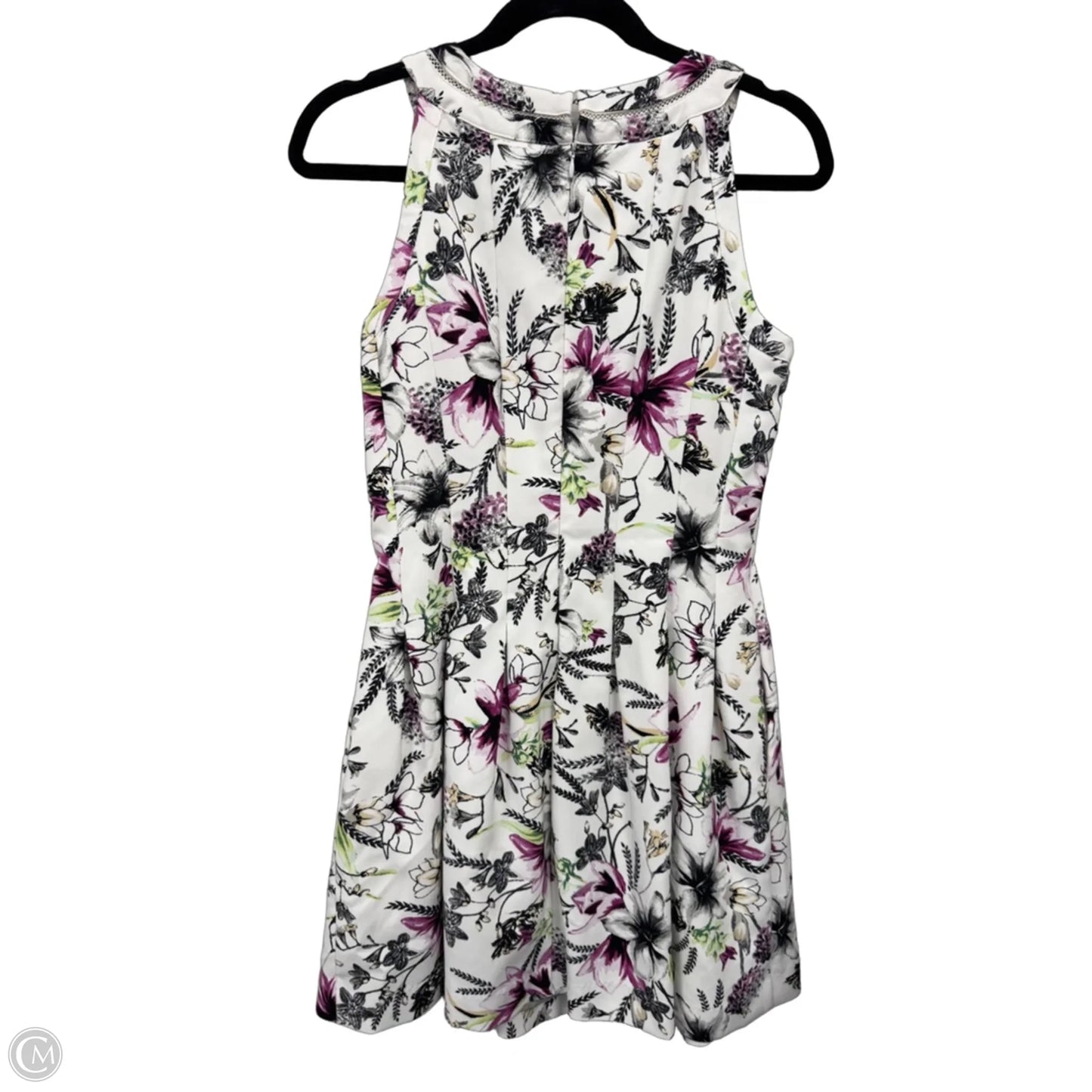Dress Casual Short By White House Black Market In Green & Purple, Size: 6