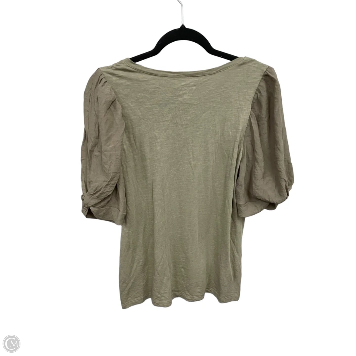 Top Short Sleeve Basic By Banana Republic In Tan, Size: S
