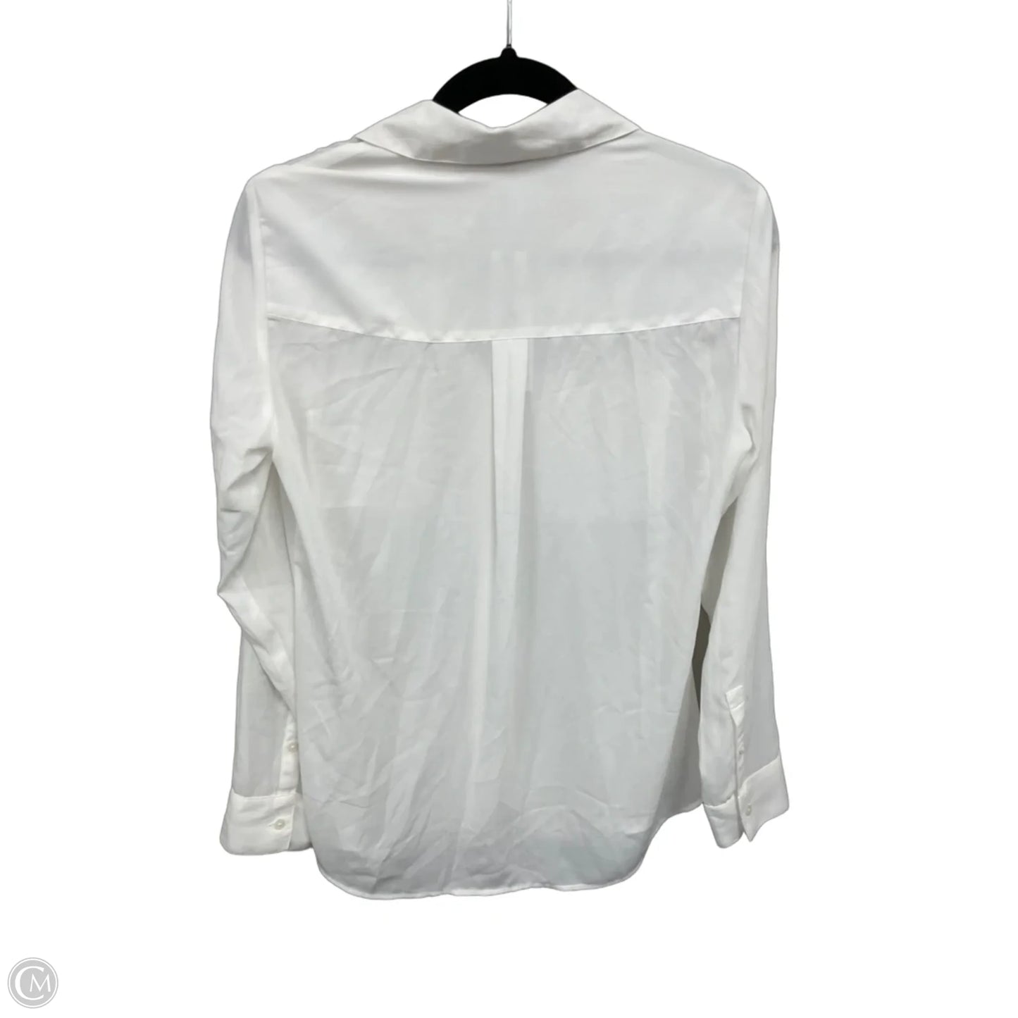 Top Long Sleeve By Express In White, Size: M