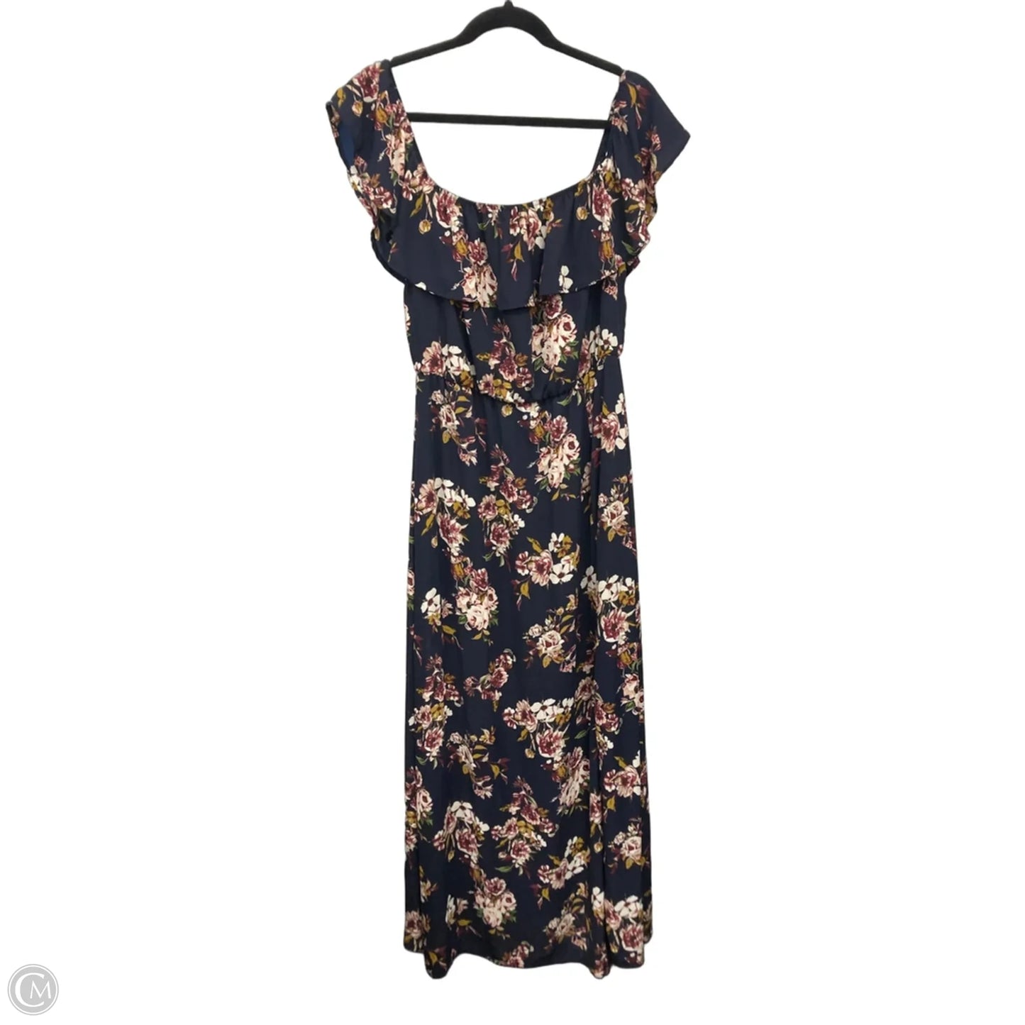 Dress Casual Maxi By J.marie In Blue & Pink, Size: M