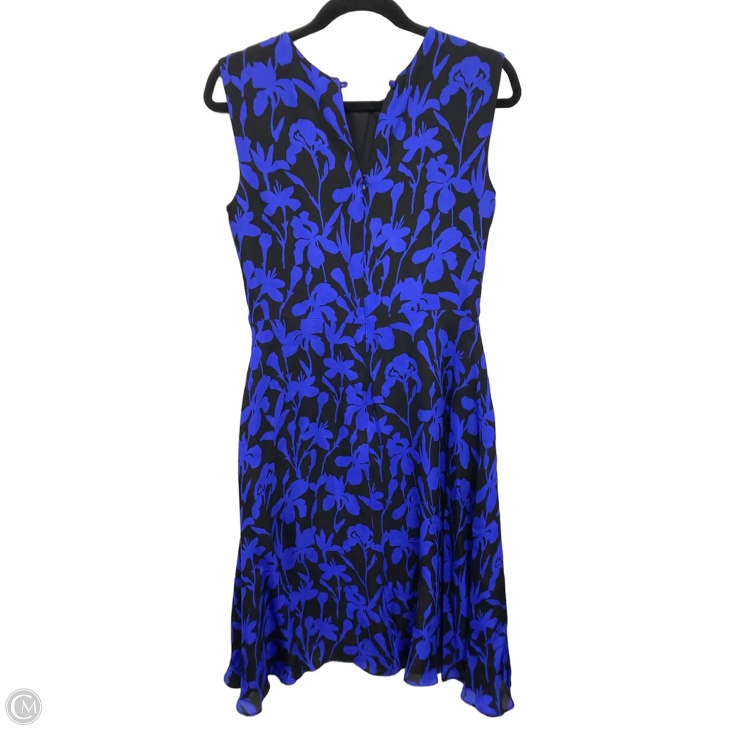 Dress Designer By Milly In Black & Blue, Size: 4