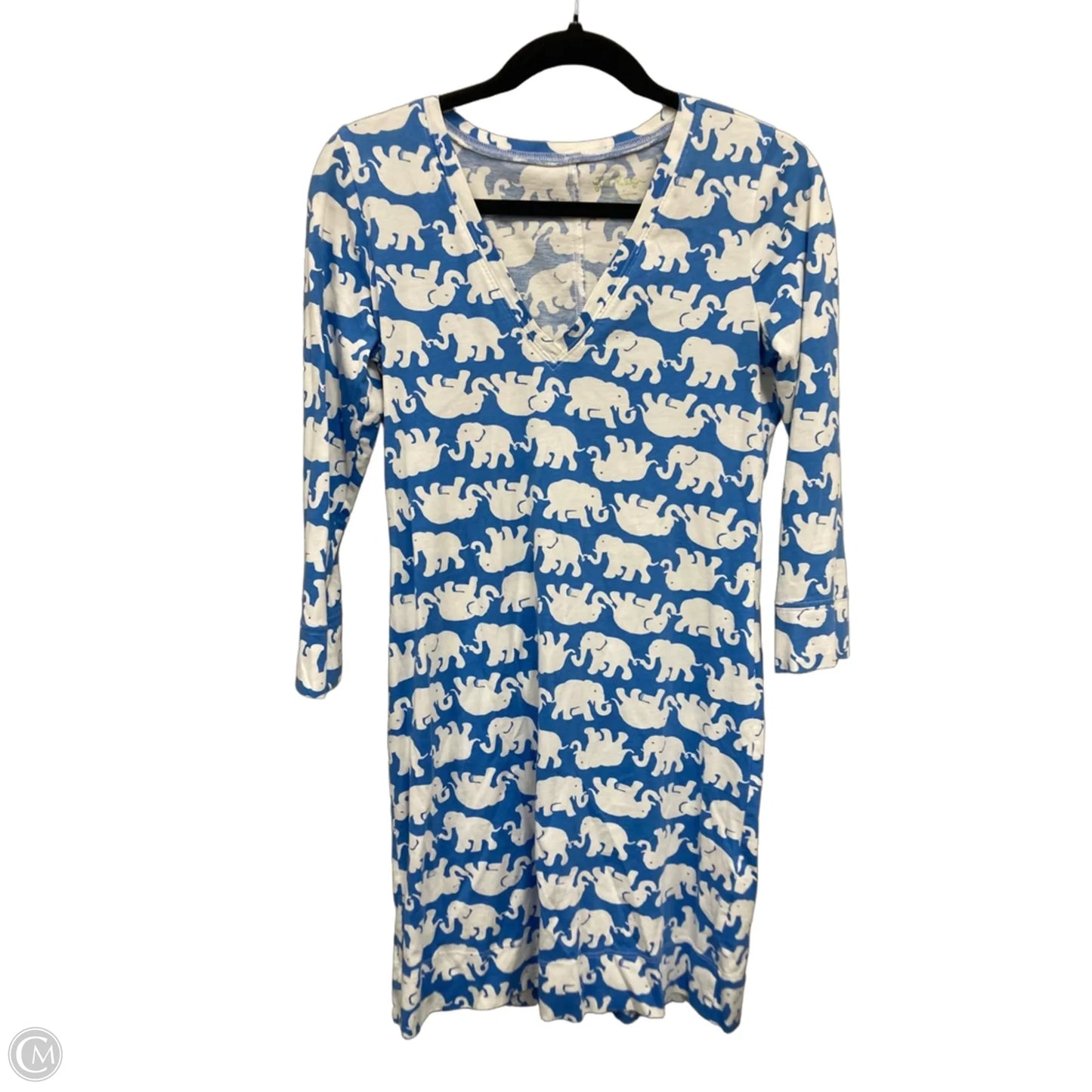 Dress Designer By Lilly Pulitzer In Blue & White, Size: S