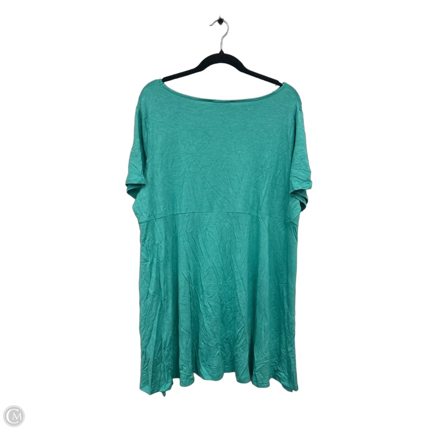 Top Short Sleeve By Philosophy In Green, Size: 1x
