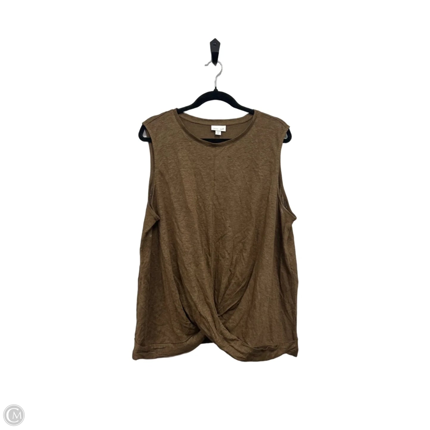 Top Sleeveless By J. Jill In Brown, Size: Xl
