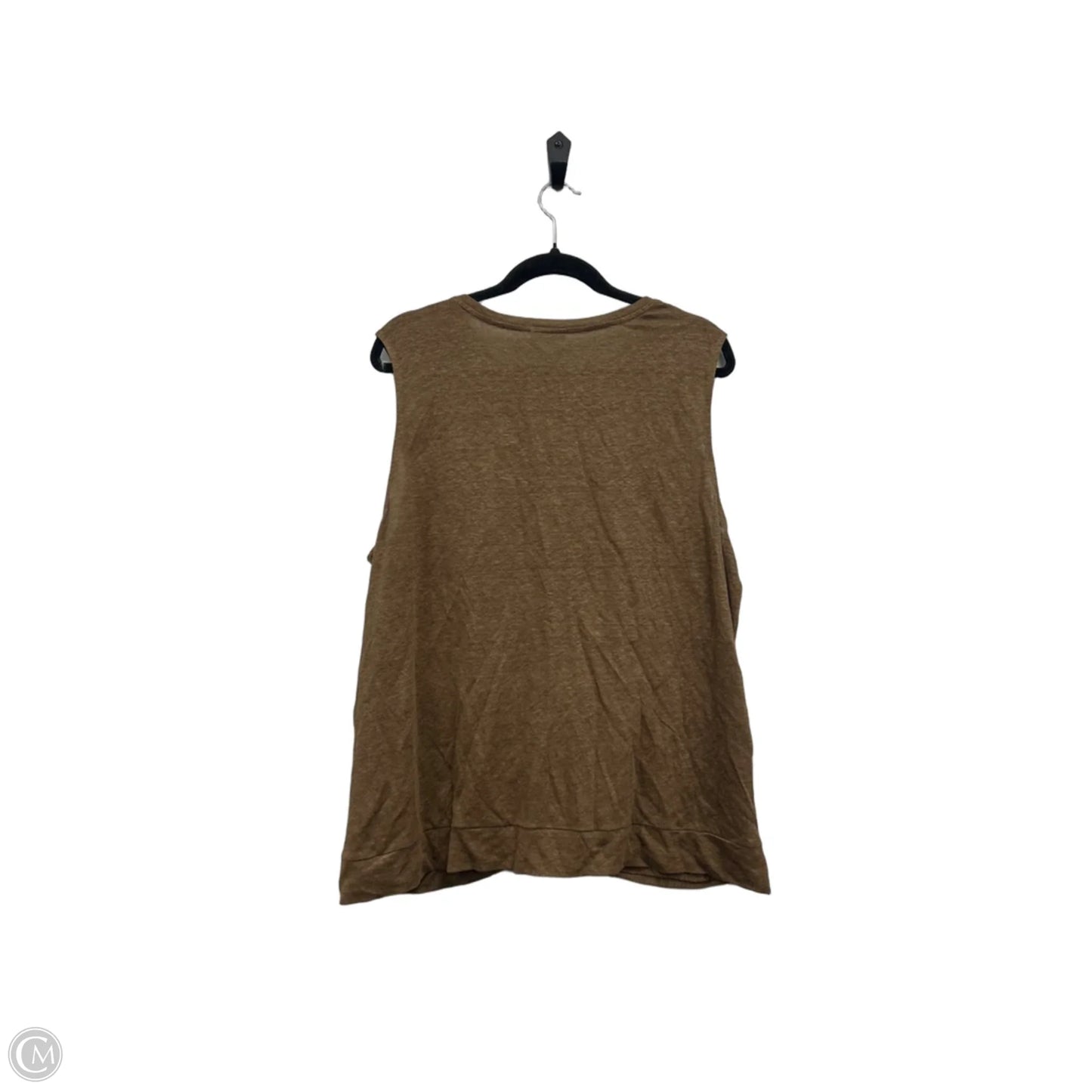 Top Sleeveless By J. Jill In Brown, Size: Xl