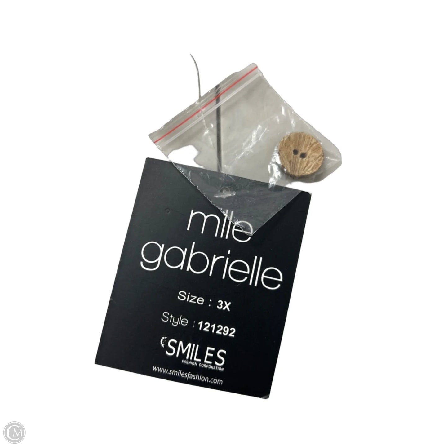 Dress Casual Short By Mlle Gabrielle In Tan, Size: 3x