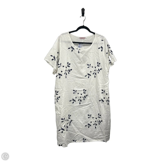 Dress Casual Short By Clothes Mentor In Black & Cream, Size: 2x