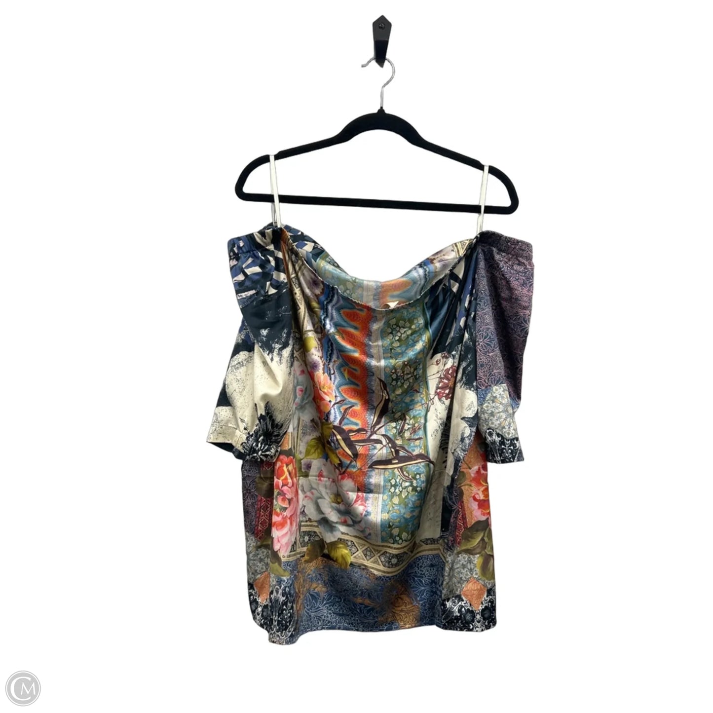 Top Sleeveless By J. Jill In Blue & Orange, Size: Xl