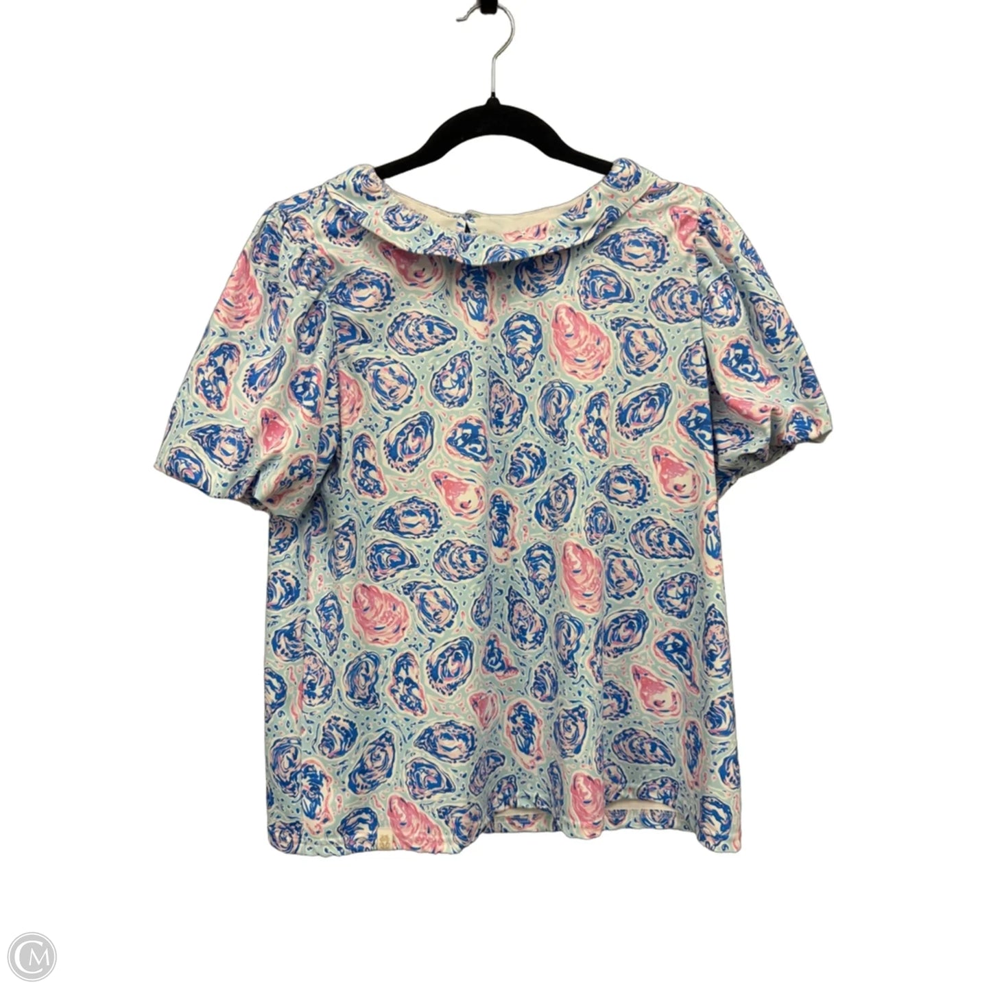 Top Short Sleeve By Simply Southern In Blue & Pink, Size: S