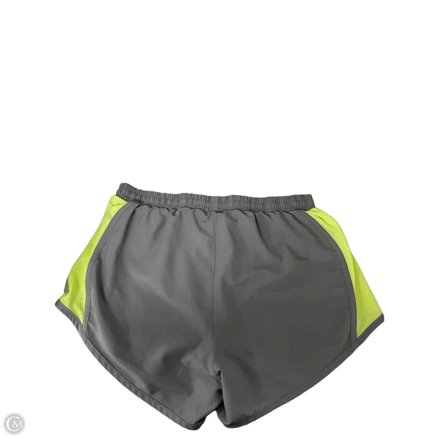 Athletic Shorts By Under Armour In Grey & Yellow, Size: S