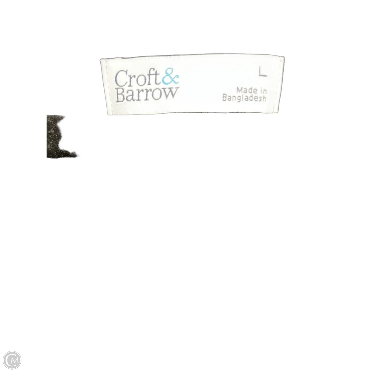 Dress Casual Midi By Croft And Barrow In Black & White, Size: L
