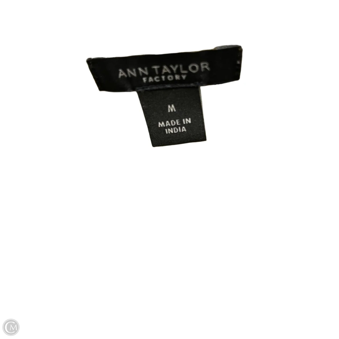 Top Sleeveless By Ann Taylor In Gold & White, Size: M