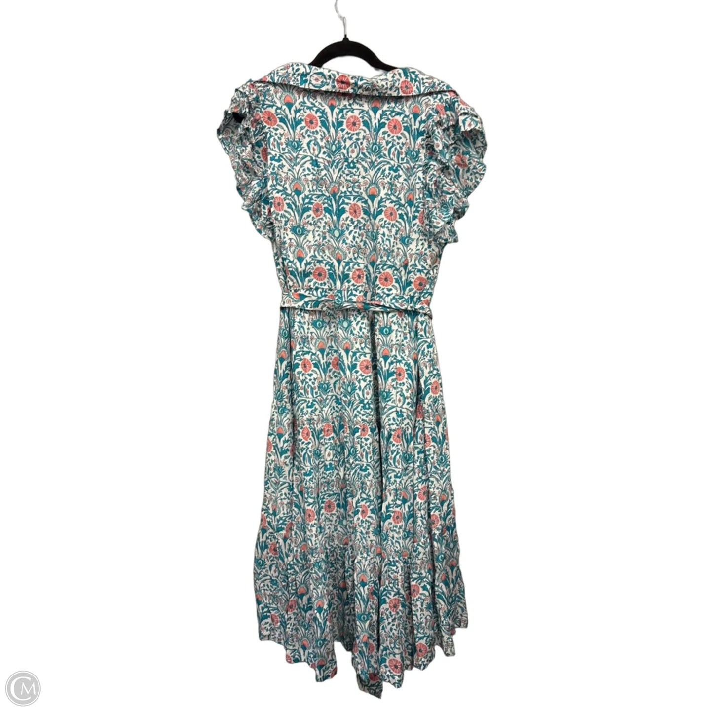 Dress Casual Midi By Crown And Ivy In Blue & Orange, Size: L
