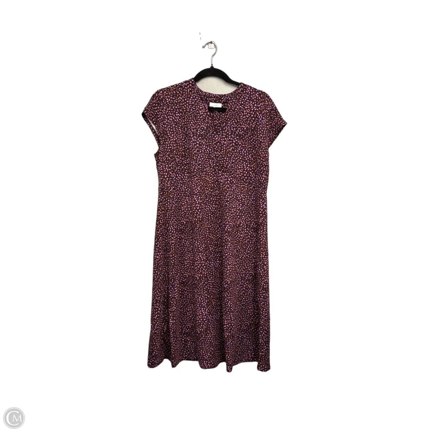 Dress Casual Short By J. Jill In Gold & Purple, Size: M