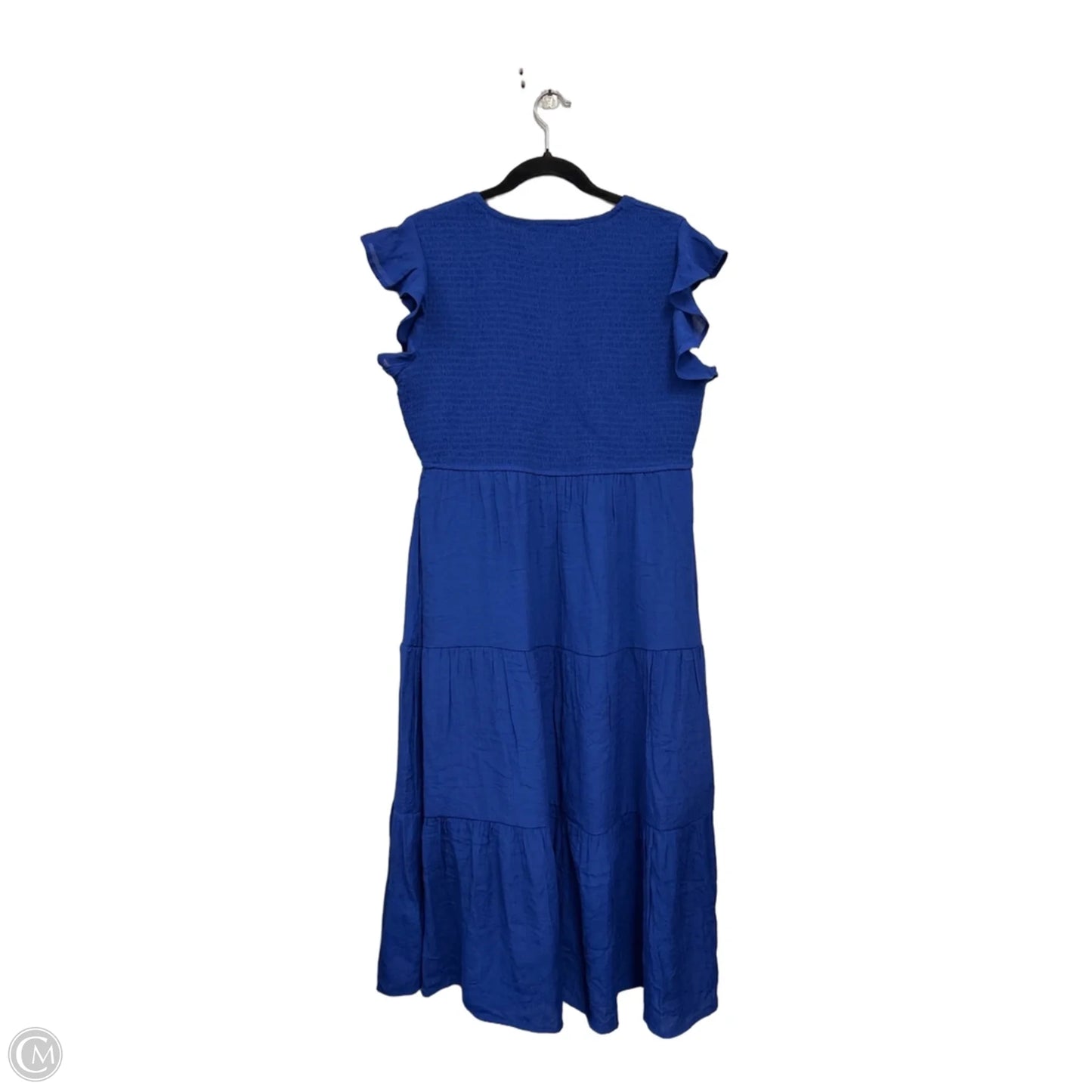 Dress Casual Midi By Emma And Michele In Blue, Size: L
