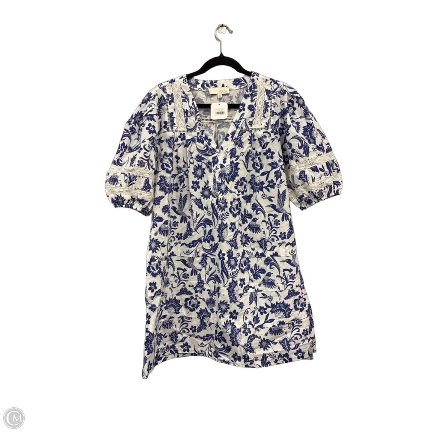 Dress Casual Short By Pinch In Blue & White, Size: L