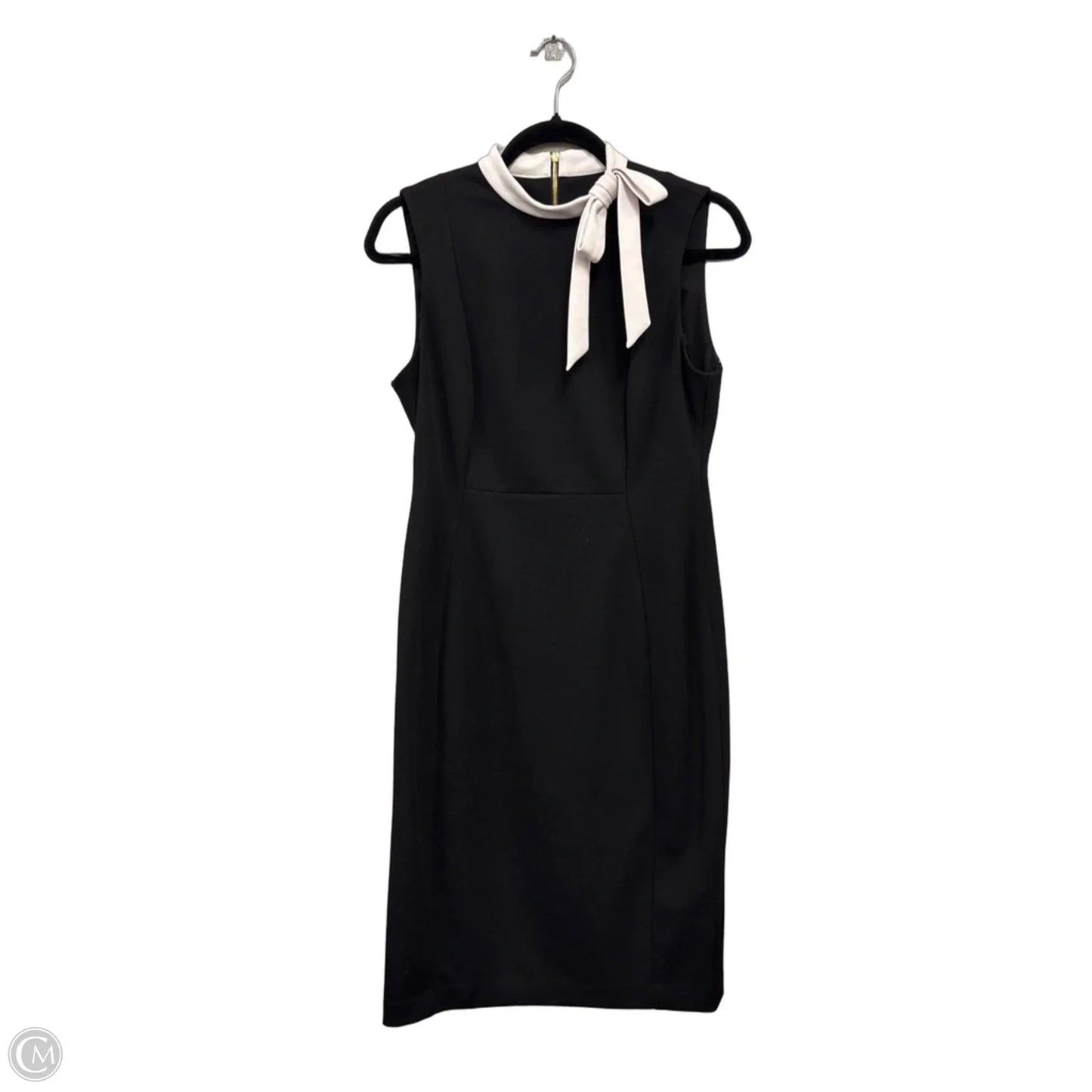 Dress Casual Midi By Calvin Klein In Black & White, Size: 8