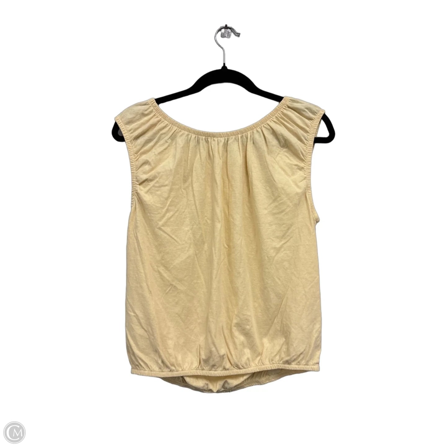 Top Sleeveless By Madewell In Yellow, Size: M