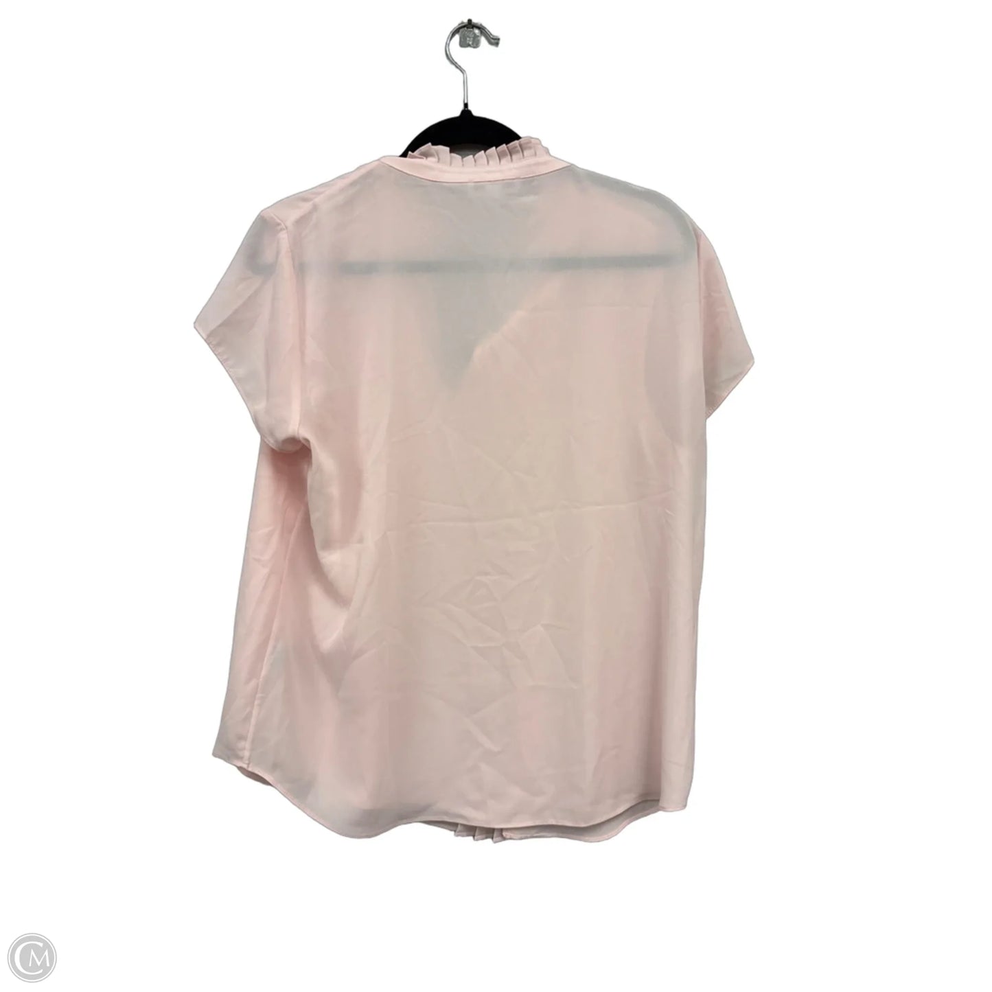 Top Short Sleeve By Calvin Klein In Pink, Size: L