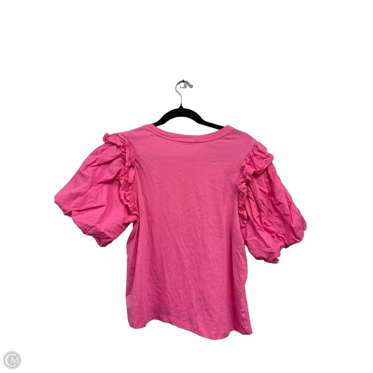 Top Short Sleeve By Mudpie In Pink, Size: M