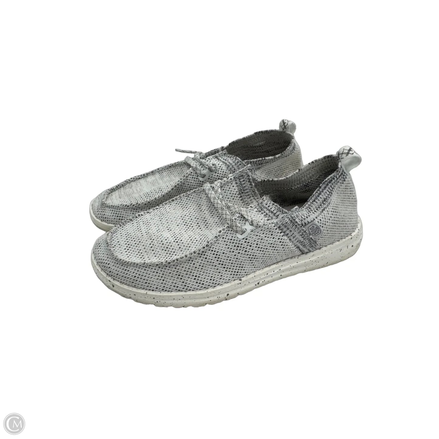 Shoes Sneakers By Hey Dude In Black & White, Size: 7