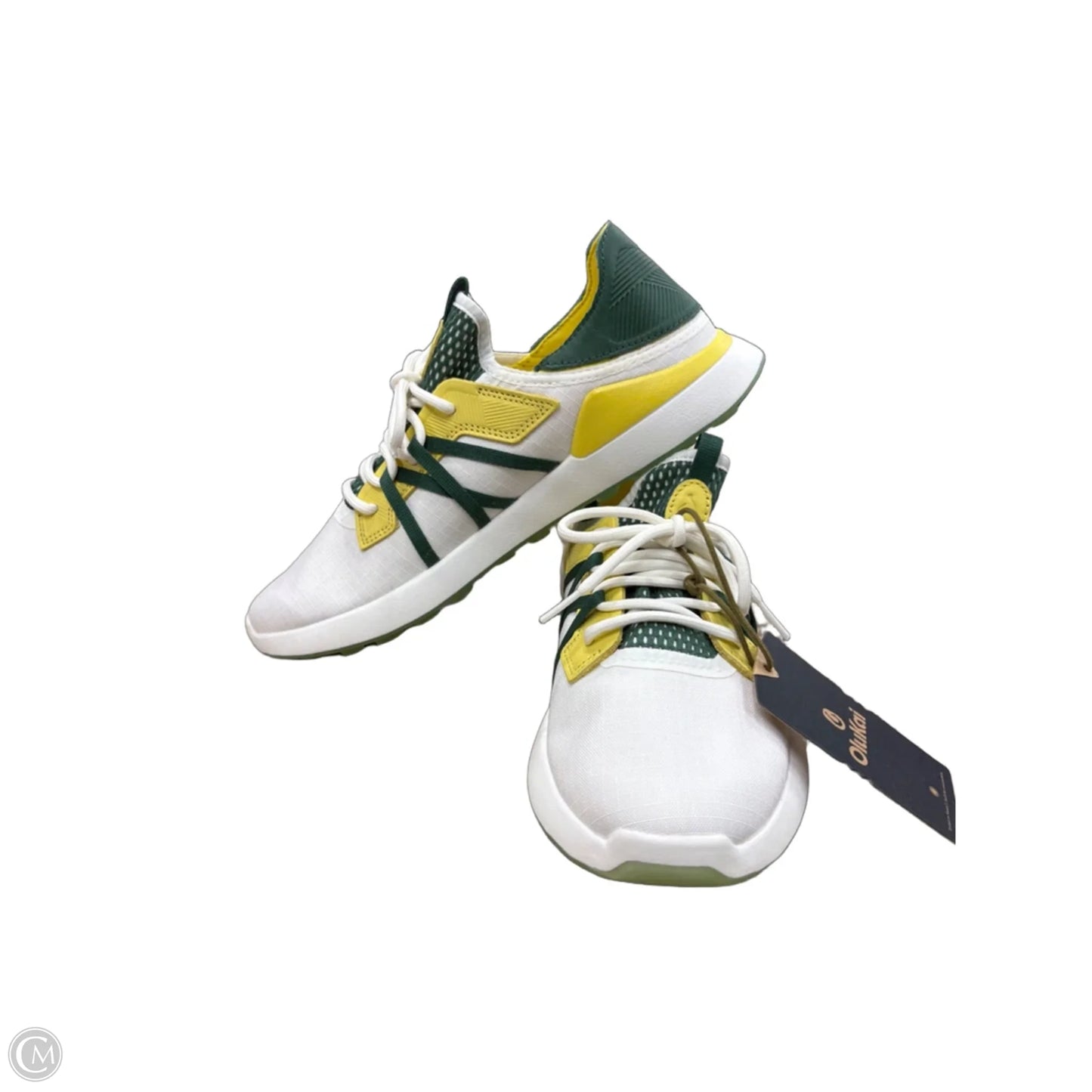 Shoes Athletic By Olukai In White & Yellow, Size: 9