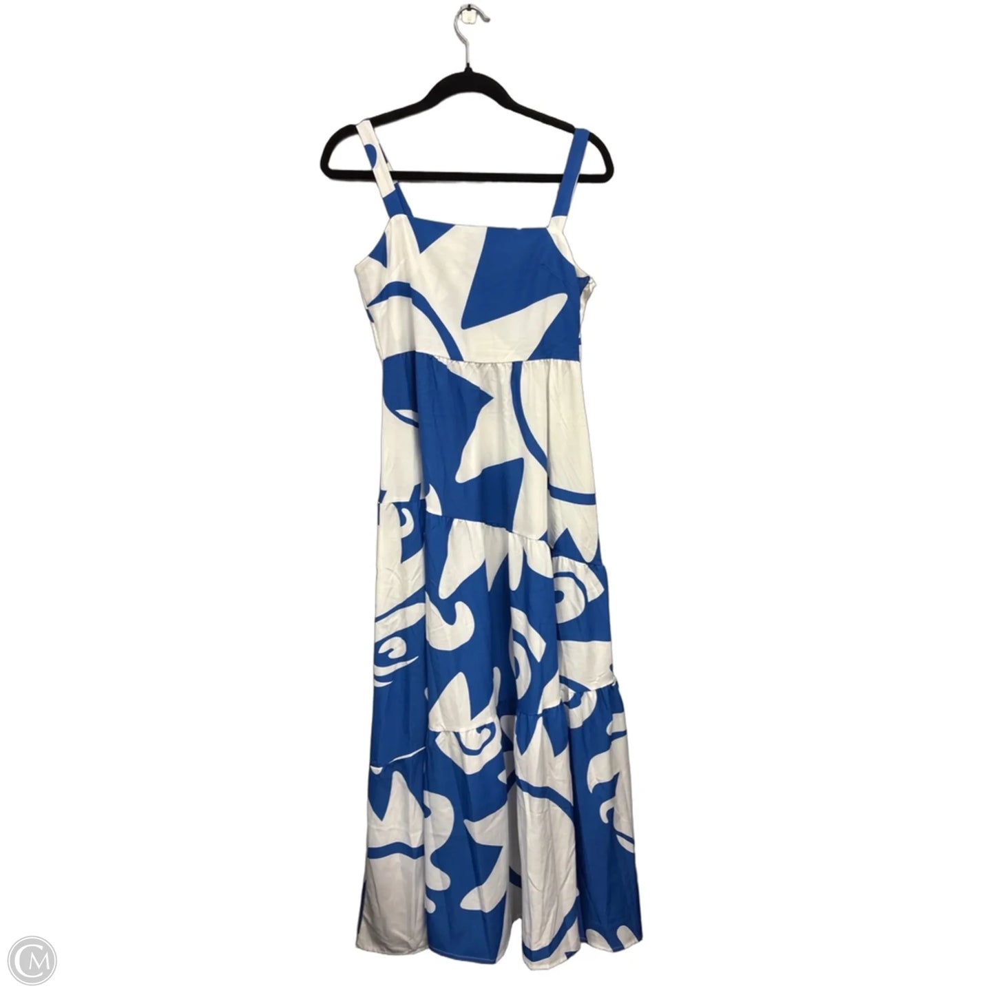 Dress Casual Maxi By Clothes Mentor In Blue & White, Size: M