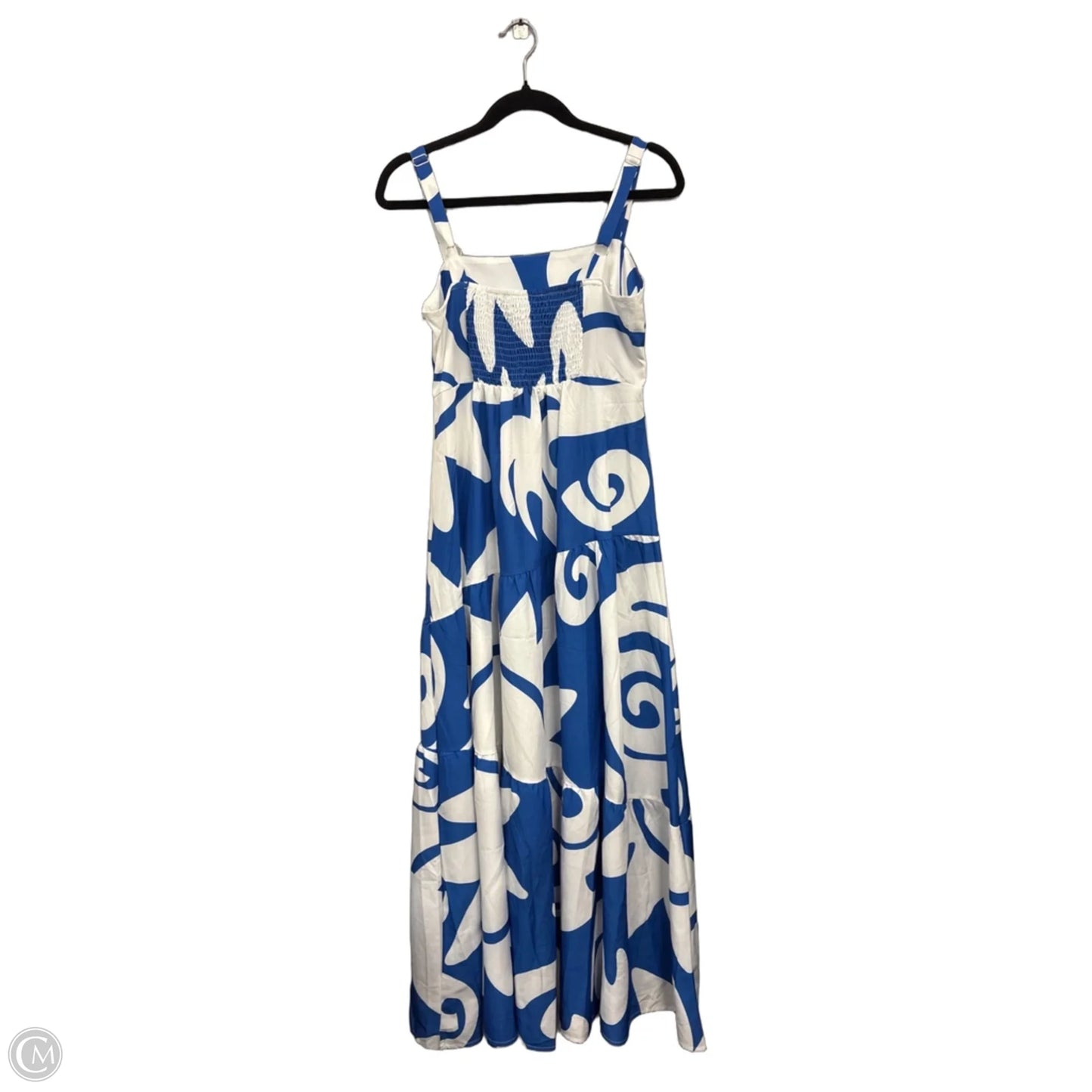 Dress Casual Maxi By Clothes Mentor In Blue & White, Size: M